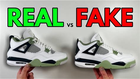 REAL VS FAKE AIR JORDAN 4 “MIDNIGHT NAVY” COMPARISON  